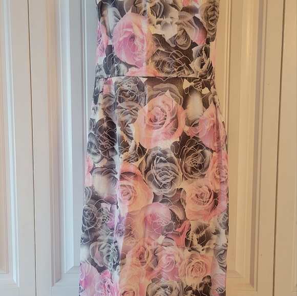 Midi Bettie Page floral spring dress xxl - Picture 2 of 7